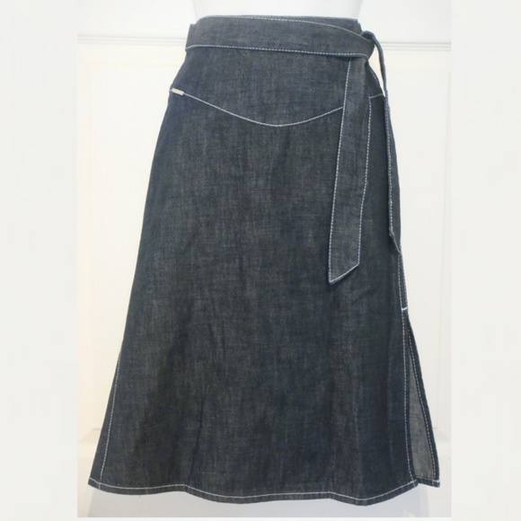 Valentino Dresses & Skirts - Valentino Denim Skirt - HOST PICK